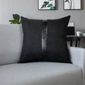 Nordic Linen Pillowcase with Leather Stitching